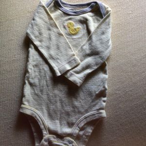 Long sleeve ducky onesie